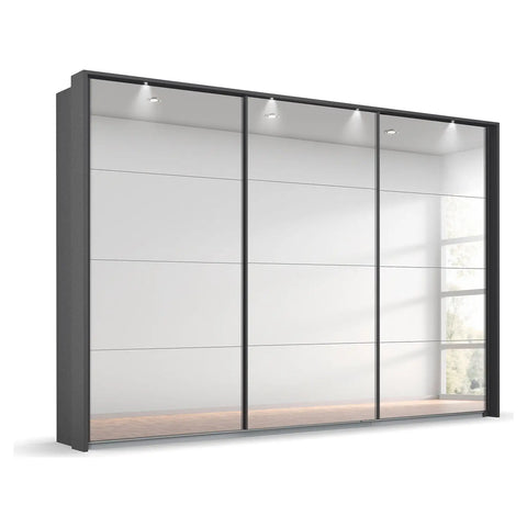 Rauch Prism Full Mirror Front 271cm Sliding door Wardrobe