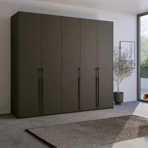 Kacey Pure 5 Door 251cm Wide Wardrobe