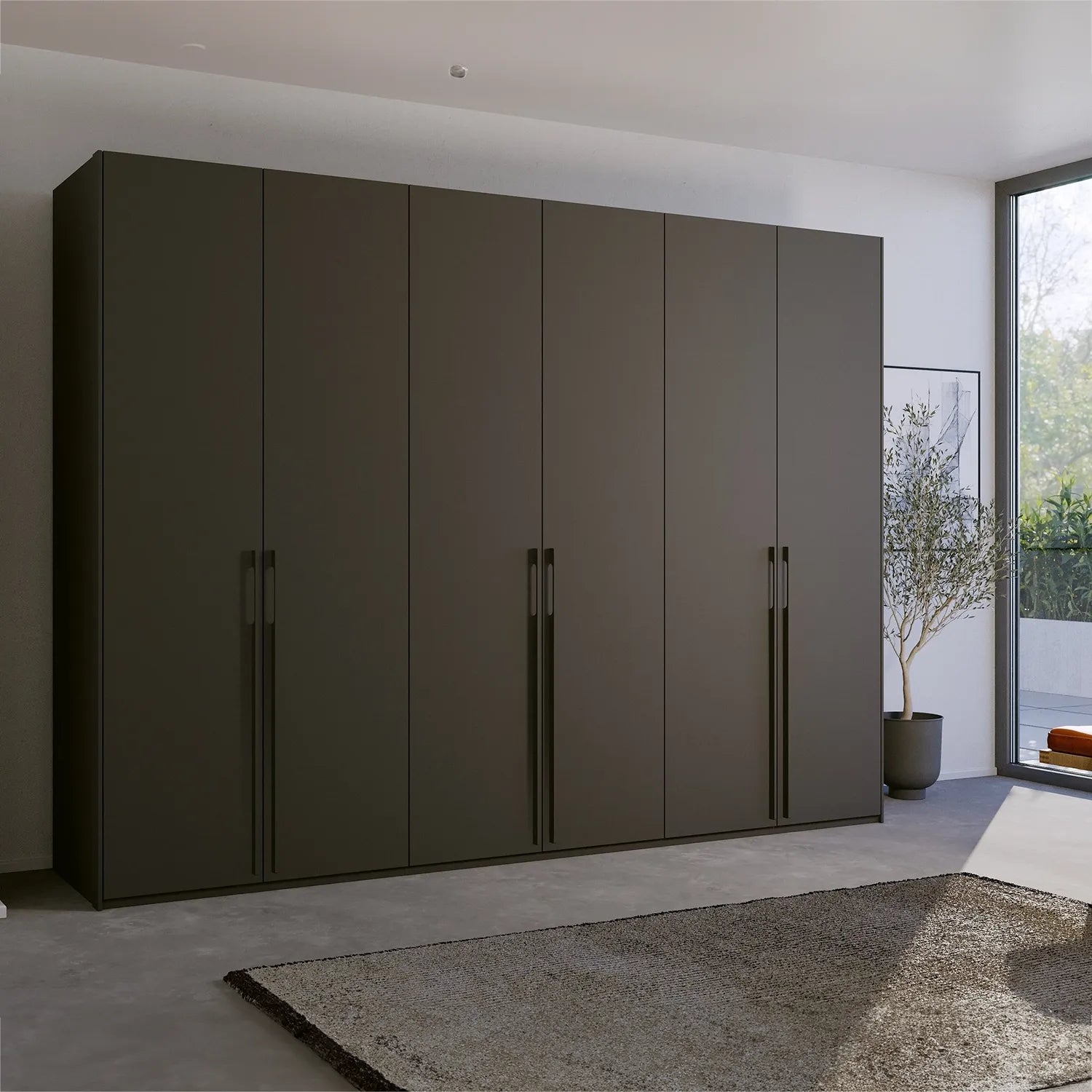 Kacey Pure 6 Door 301cm Wide Wardrobe