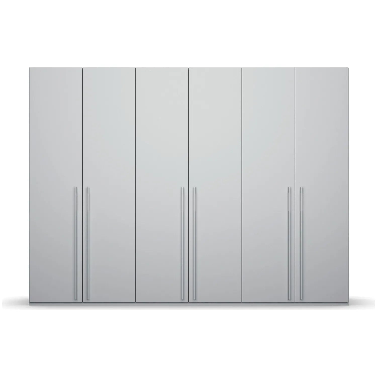 Rauch Kacey Pure Silk Grey 6 Door Large Wardrobe - Premium Interior