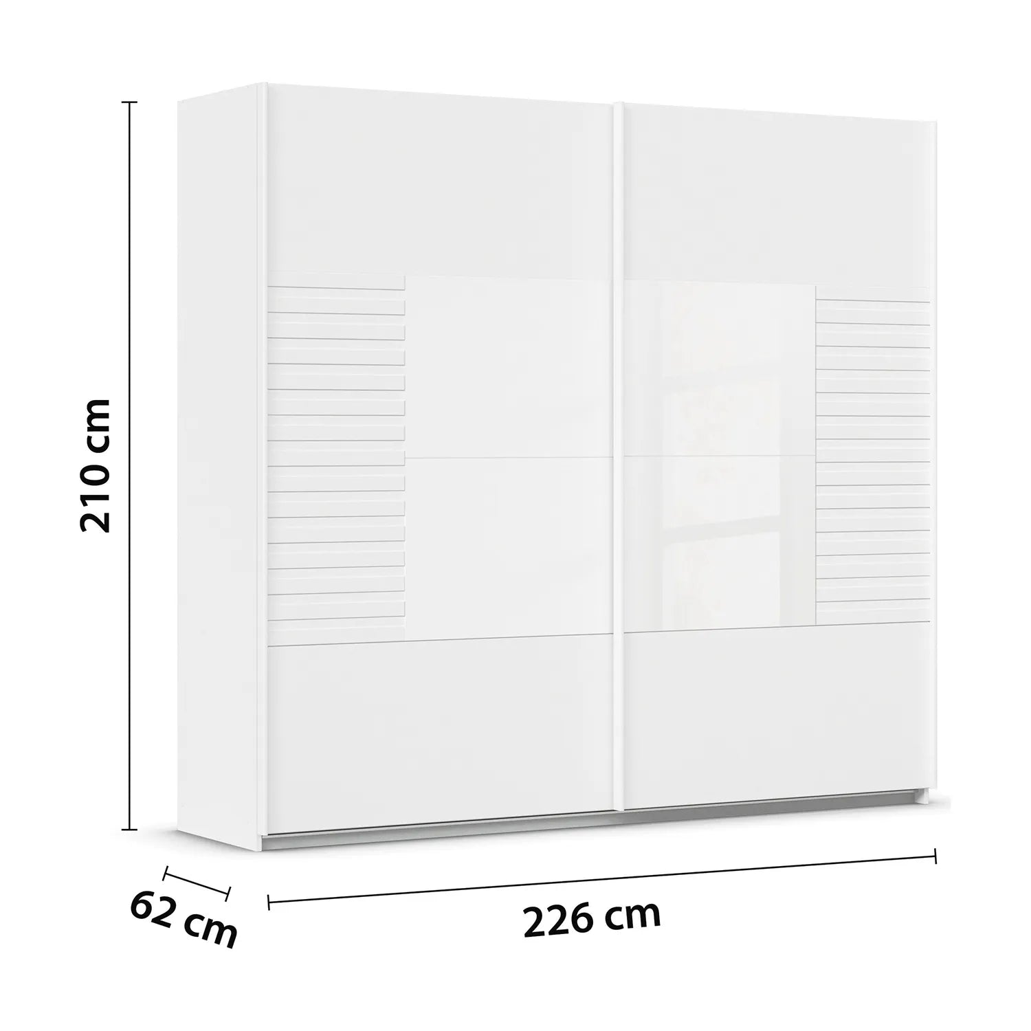 Rauch Ruga White Sliding Door Wardrobe