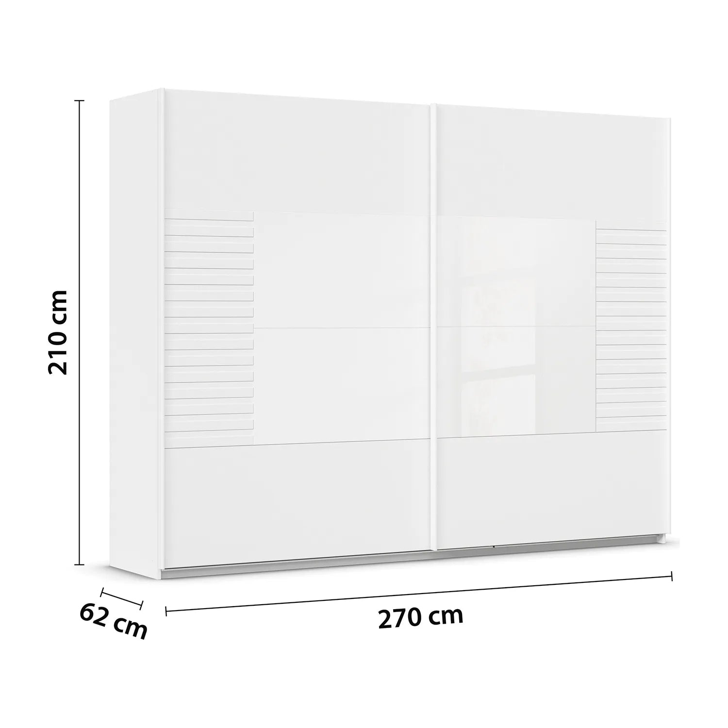 Rauch Ruga White Sliding Door Wardrobe