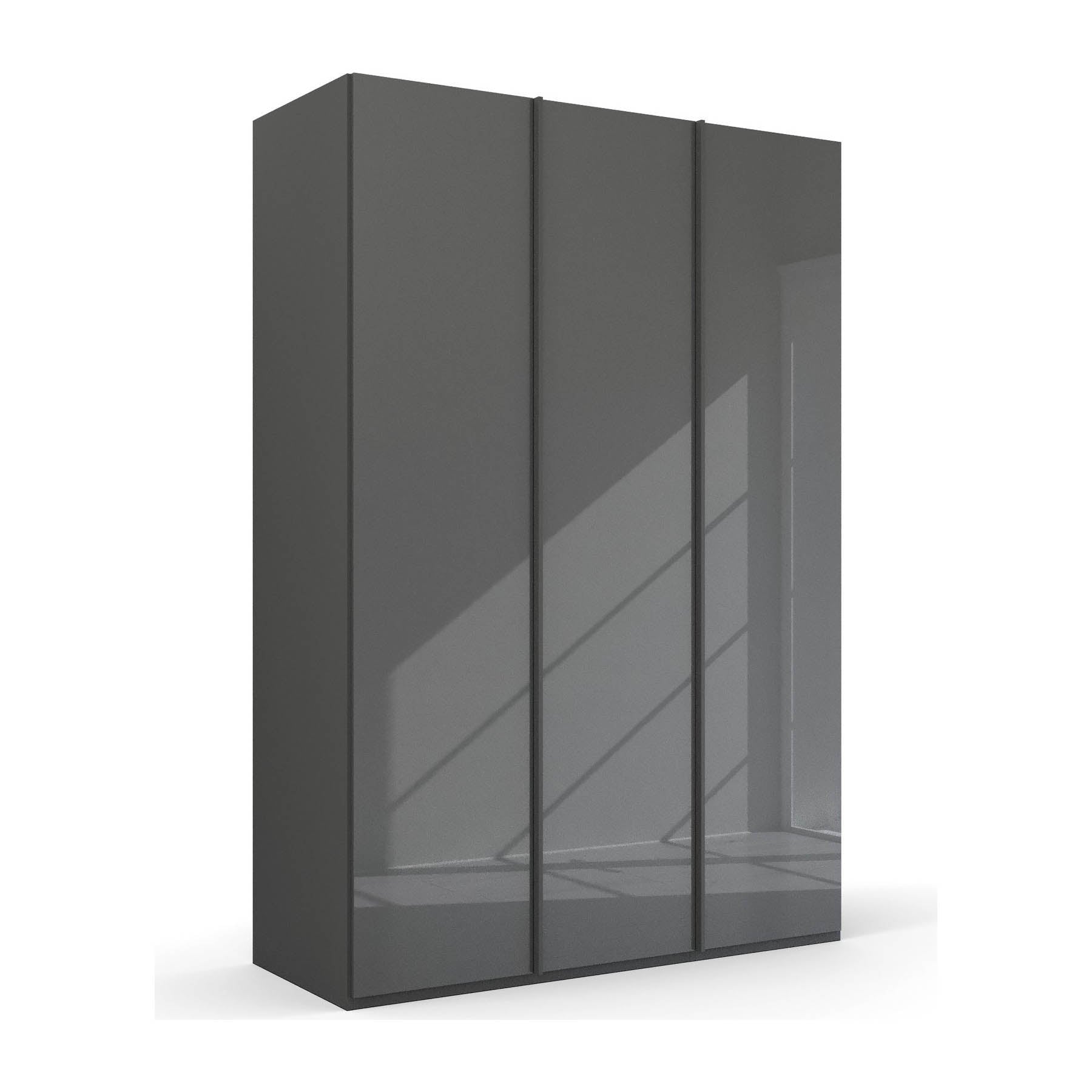 Symphony 151cm Glass 3 Door Wardrobe