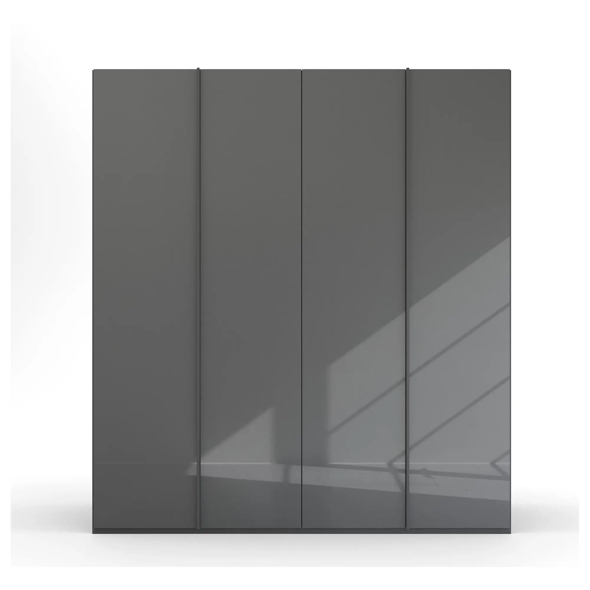 Symphony 201cm Glass 4 Door Hinged Wardrobe