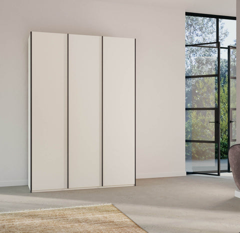 Rauch skat Meridian White 3 Door Hinged Wardrobe, Size Width 151cm Height 223cm or 235 cm and Depth is 60cm. Comes with free delivery and assembly. Pay monthly Available - 002