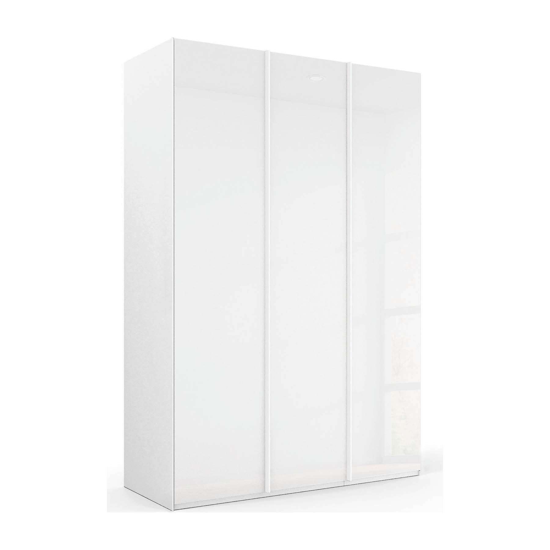 Symphony 151cm Glass 3 Door Wardrobe