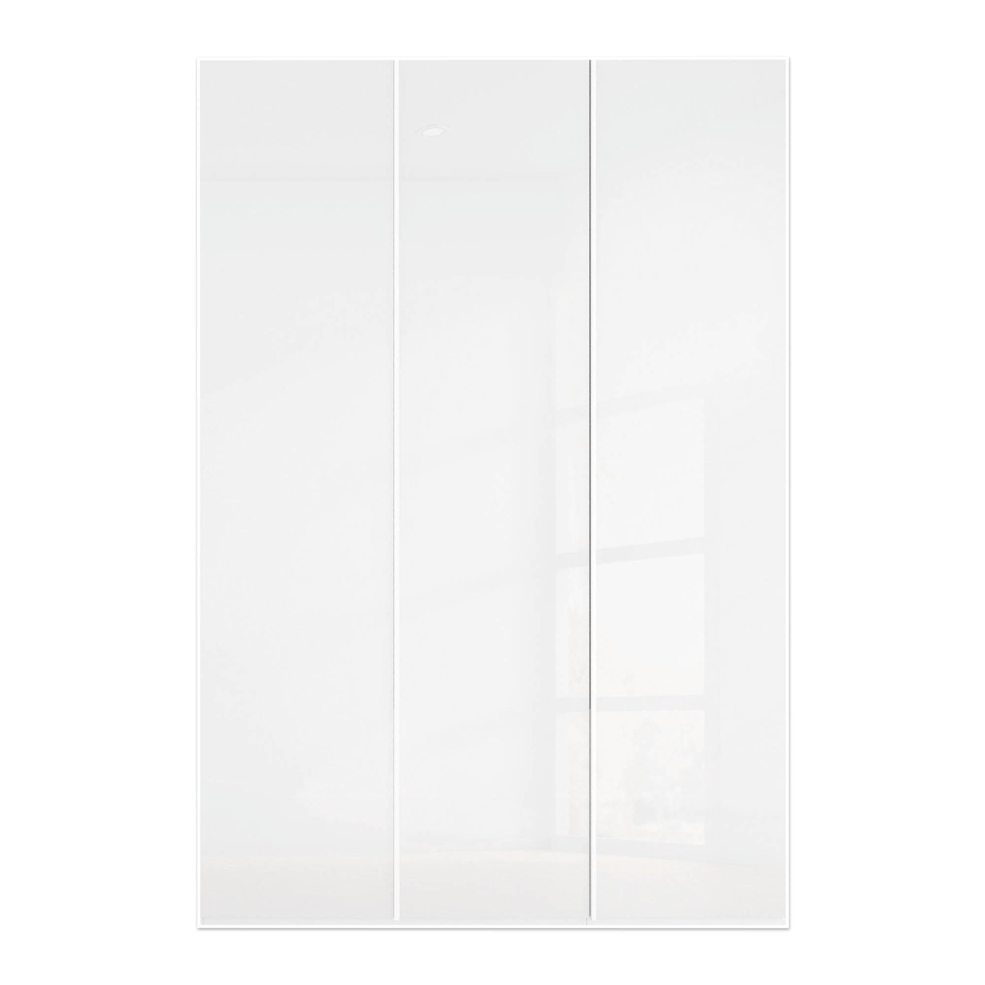 Symphony 151cm Glass 3 Door Wardrobe