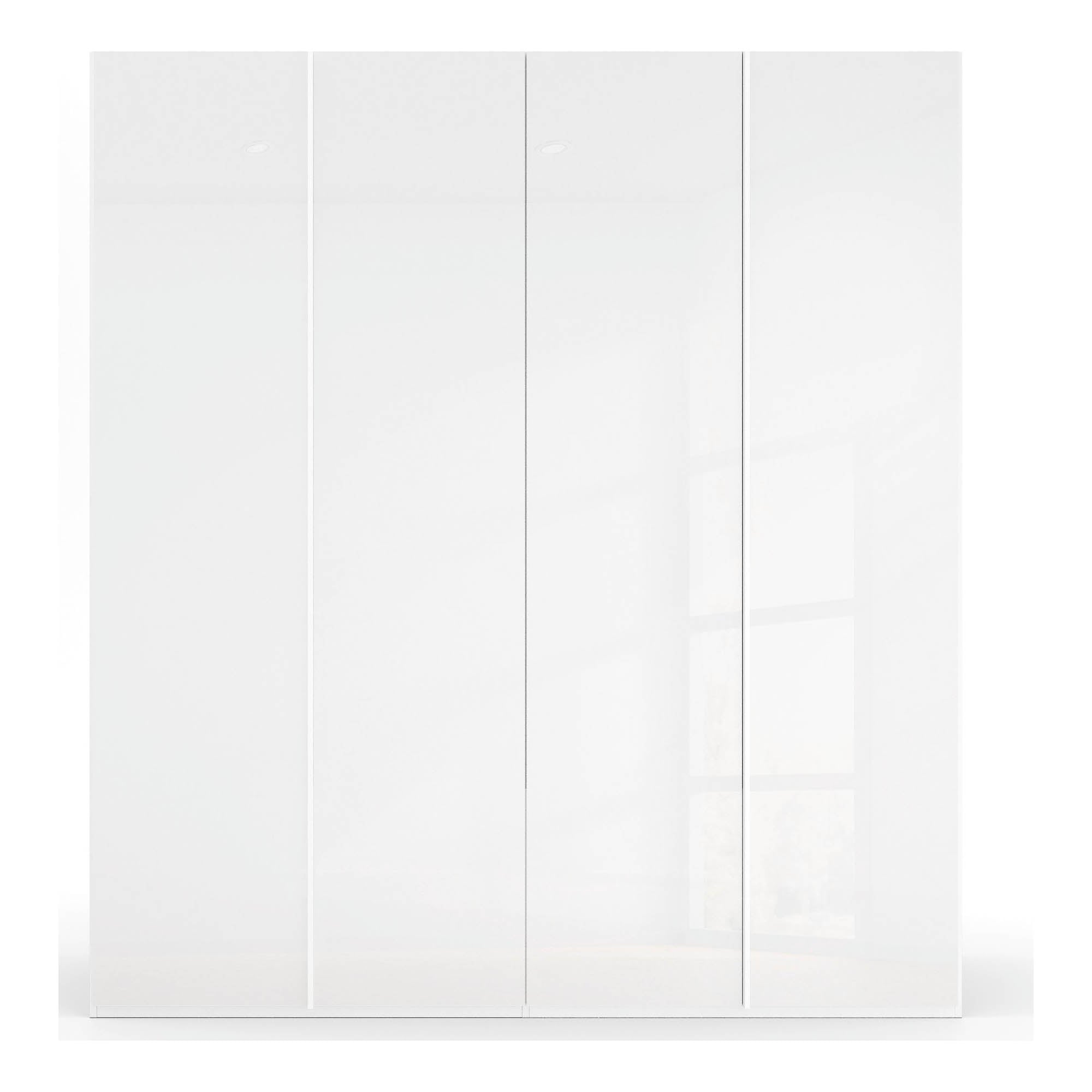 Symphony 201cm Glass 4 Door Hinged Wardrobe