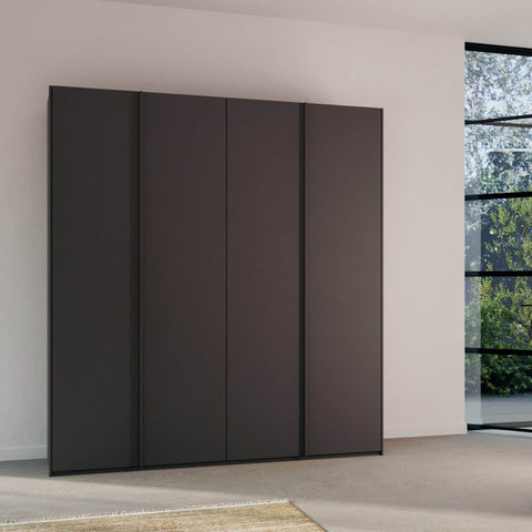 Symphony 4 Door hinged Wardrobe in Graphite Colour