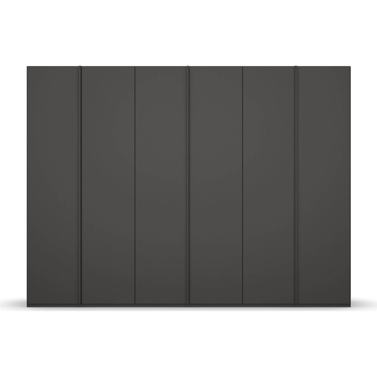 Black 6 Door Wardrobe, Rauch Skat Meridian, Size: Width 301cm Height 223cm or 235cm Depth is 60cm, Available in choice of 3 Colours White, Grey and Black, Comes with Free Delivery and Assembly, Online Sale monthly Payment option available - 003