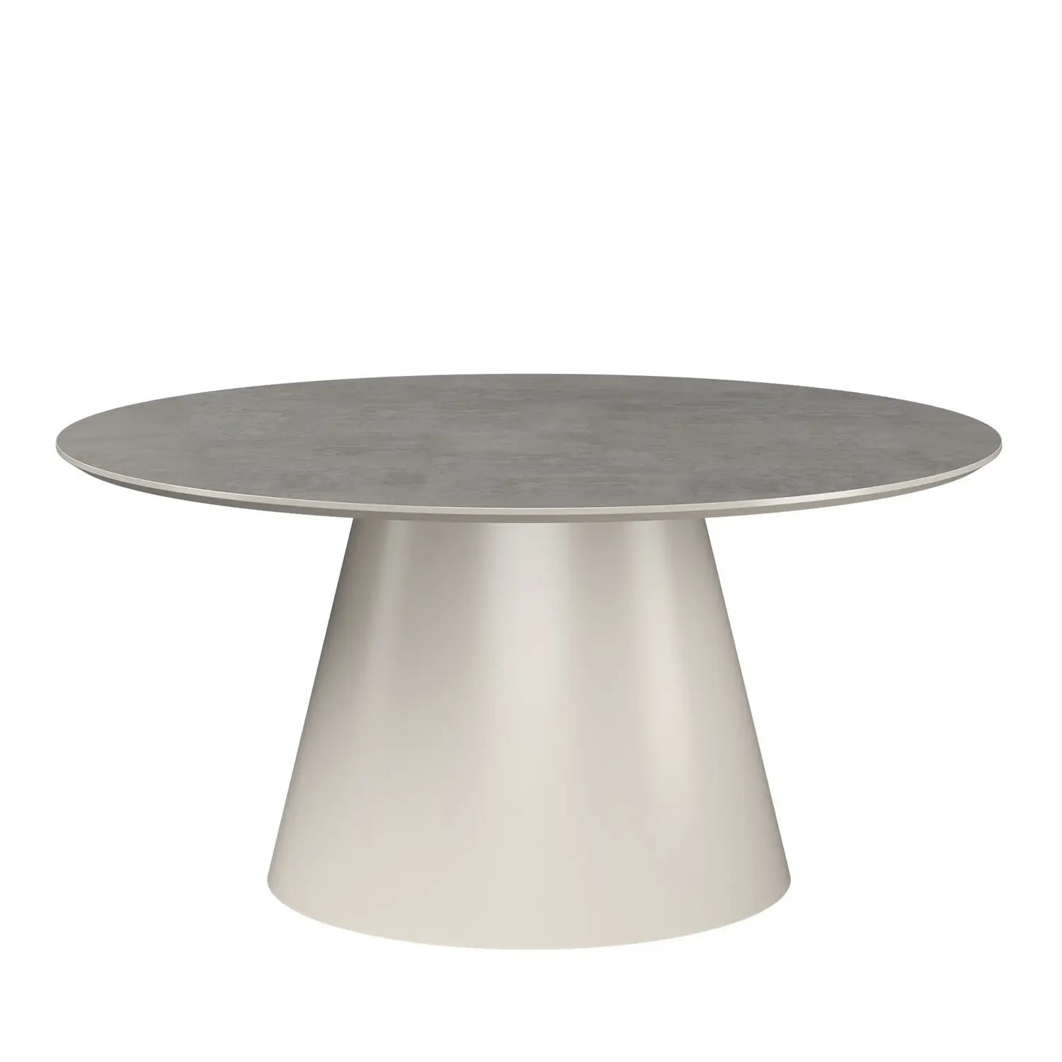 Ria 160cm Oval Light Grey Melamine Dining Table