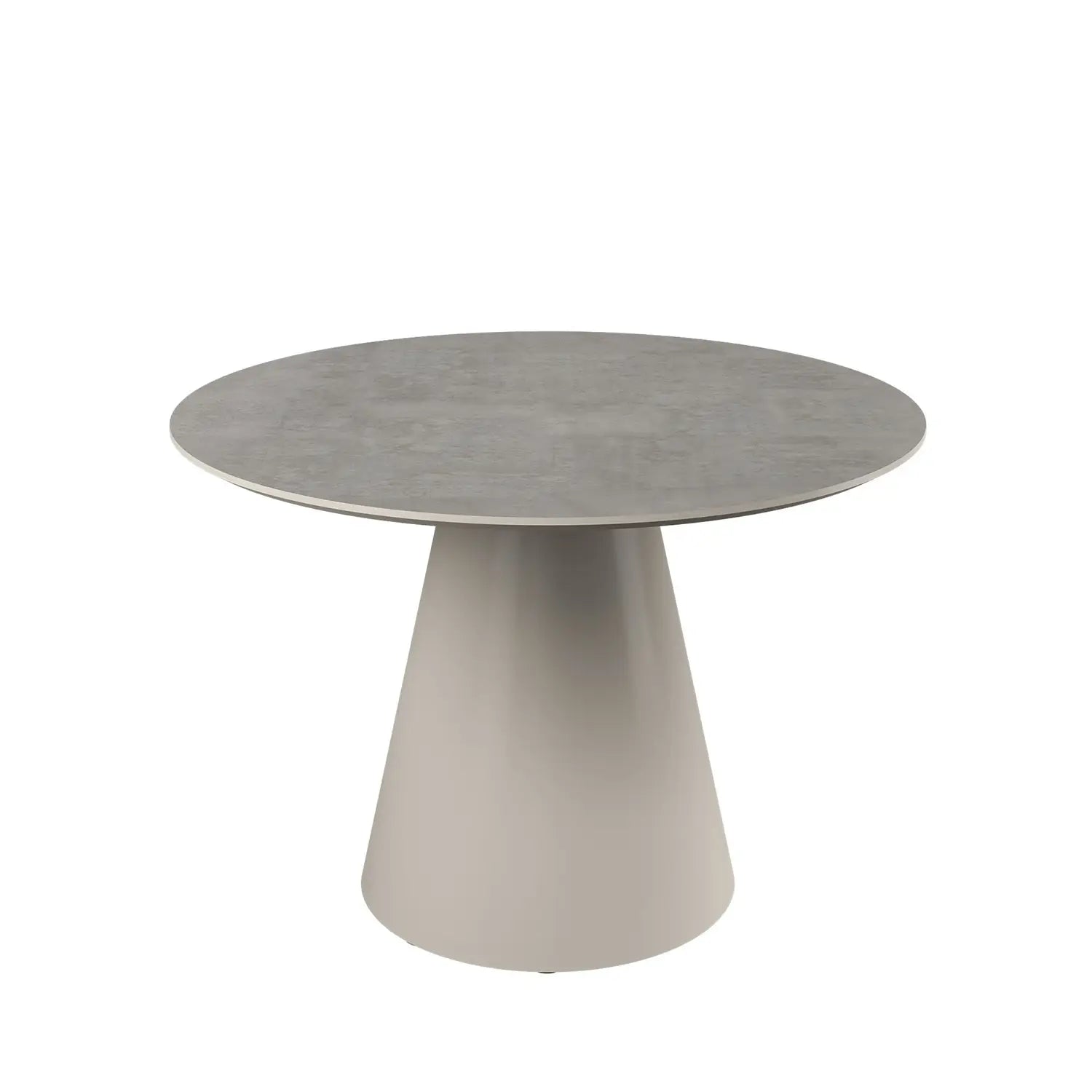 Ria 120cm Round Light Grey Melamine Dining Table