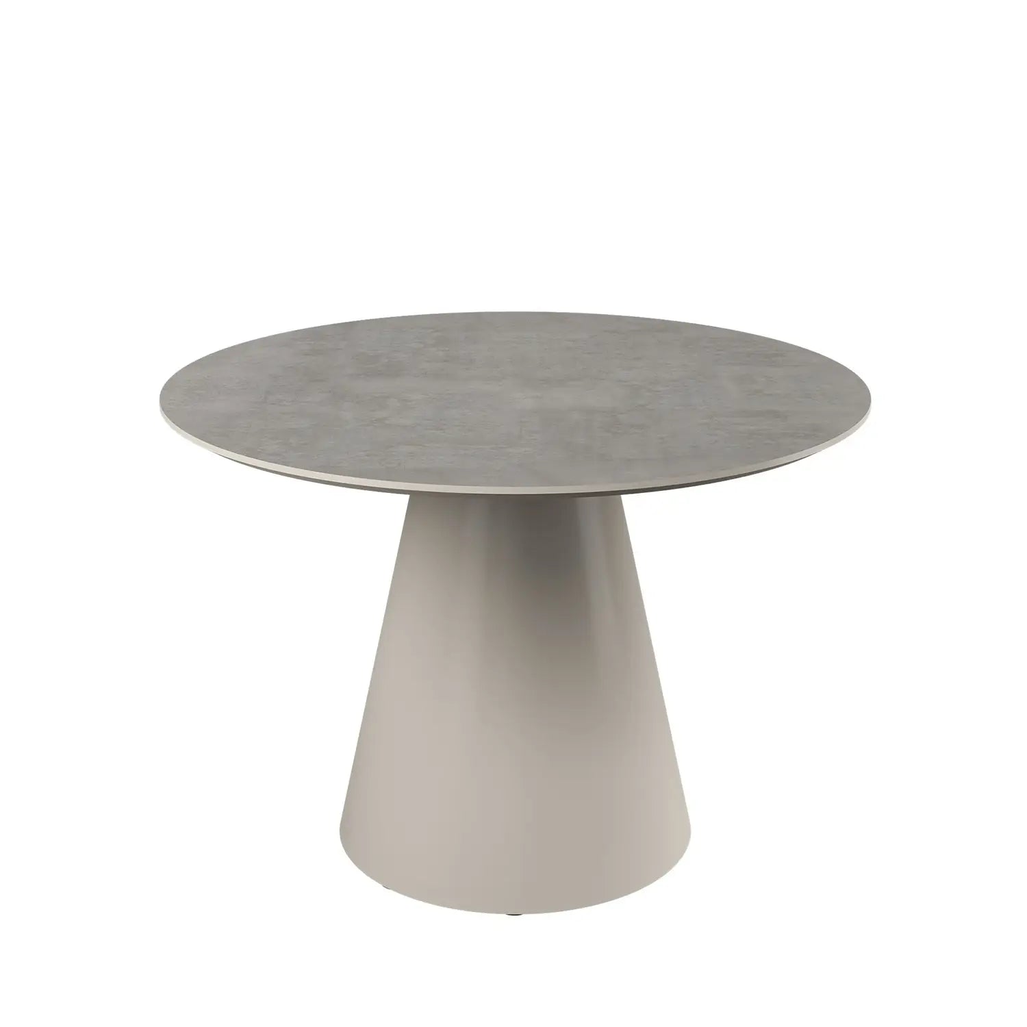 Ria 120cm Round Light Grey Melamine Dining Table Set