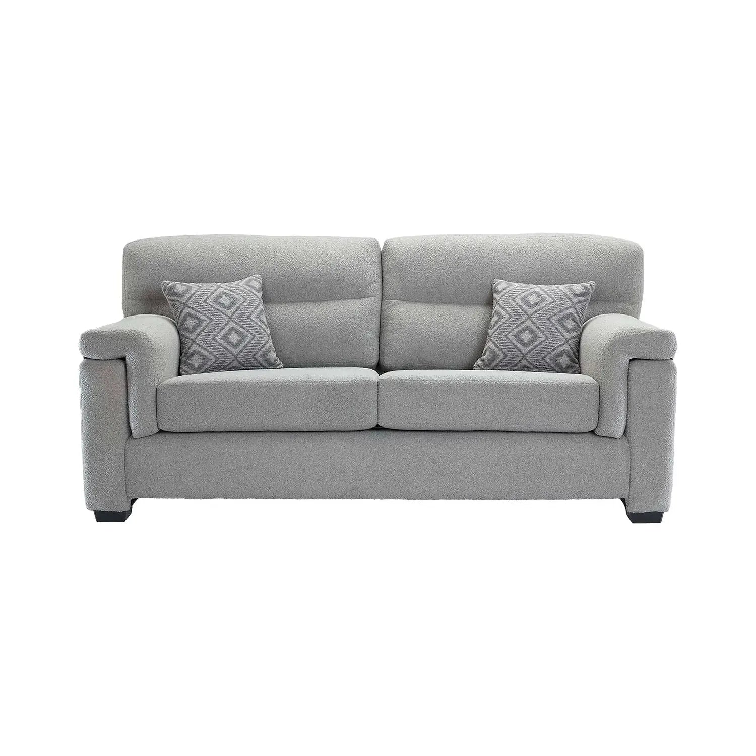 Rigby 3 Seater Fabric Sofa Upholstered in Teddy Boucle Fabric