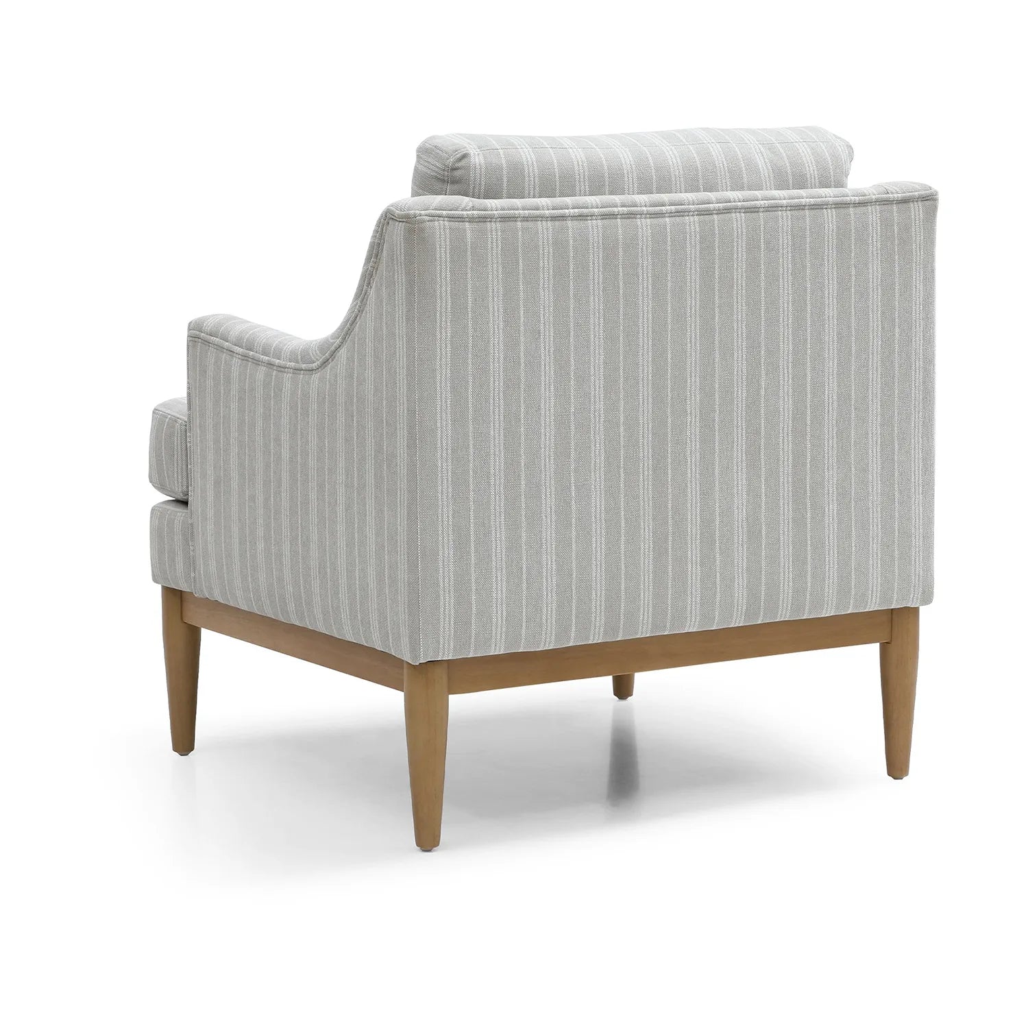 Rihanna Armchair in Natural Stripe Chenille Fabric Hallway chair
