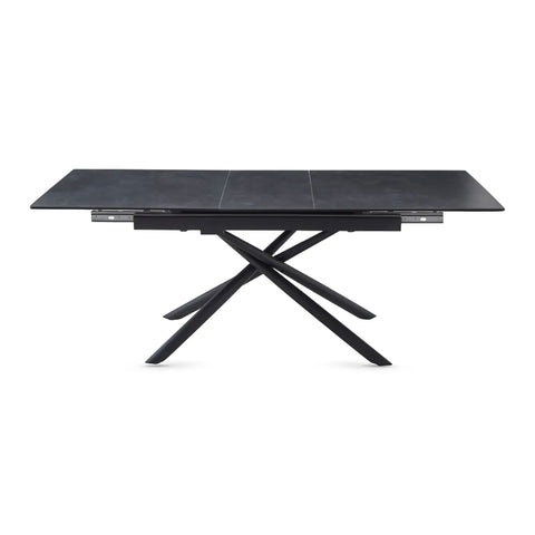 Roberto 160-200cm Dark Grey Extendable Dining Table