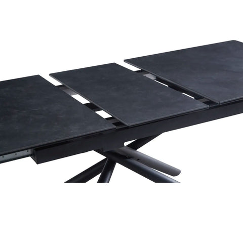 Roberto 160-200cm Dark Grey Extendable Dining Table