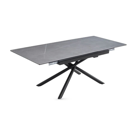 Roberto 160-200cm Dark Grey Extendable Dining Table