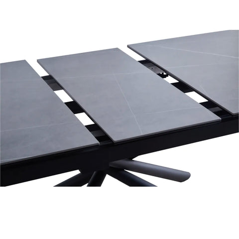 Roberto 160-200cm Dark Grey Extendable Dining Table