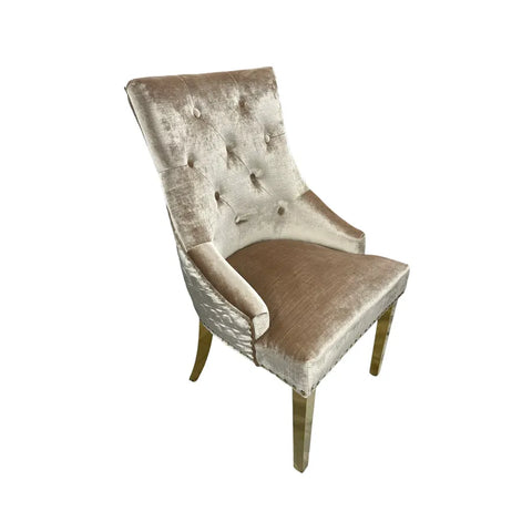 Mink Lion Knocker dining chair
