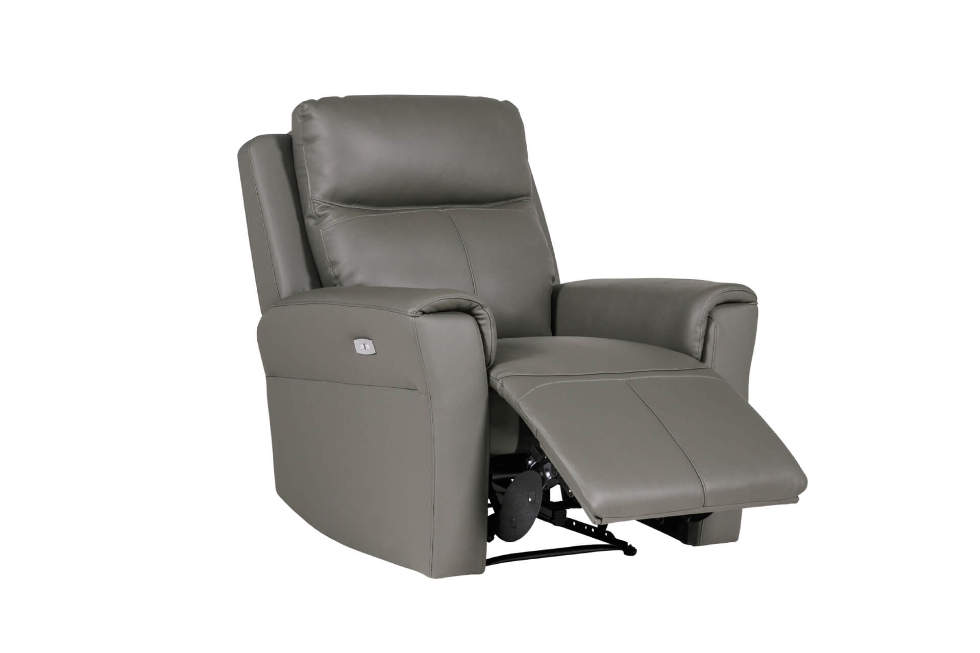 Dylan Grey Electric Leather Recliner Arm Chair