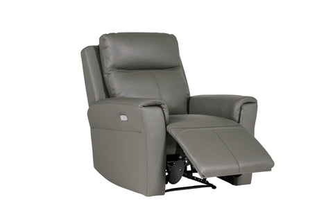 Dylan Grey Electric Leather Recliner Arm Chair - 002