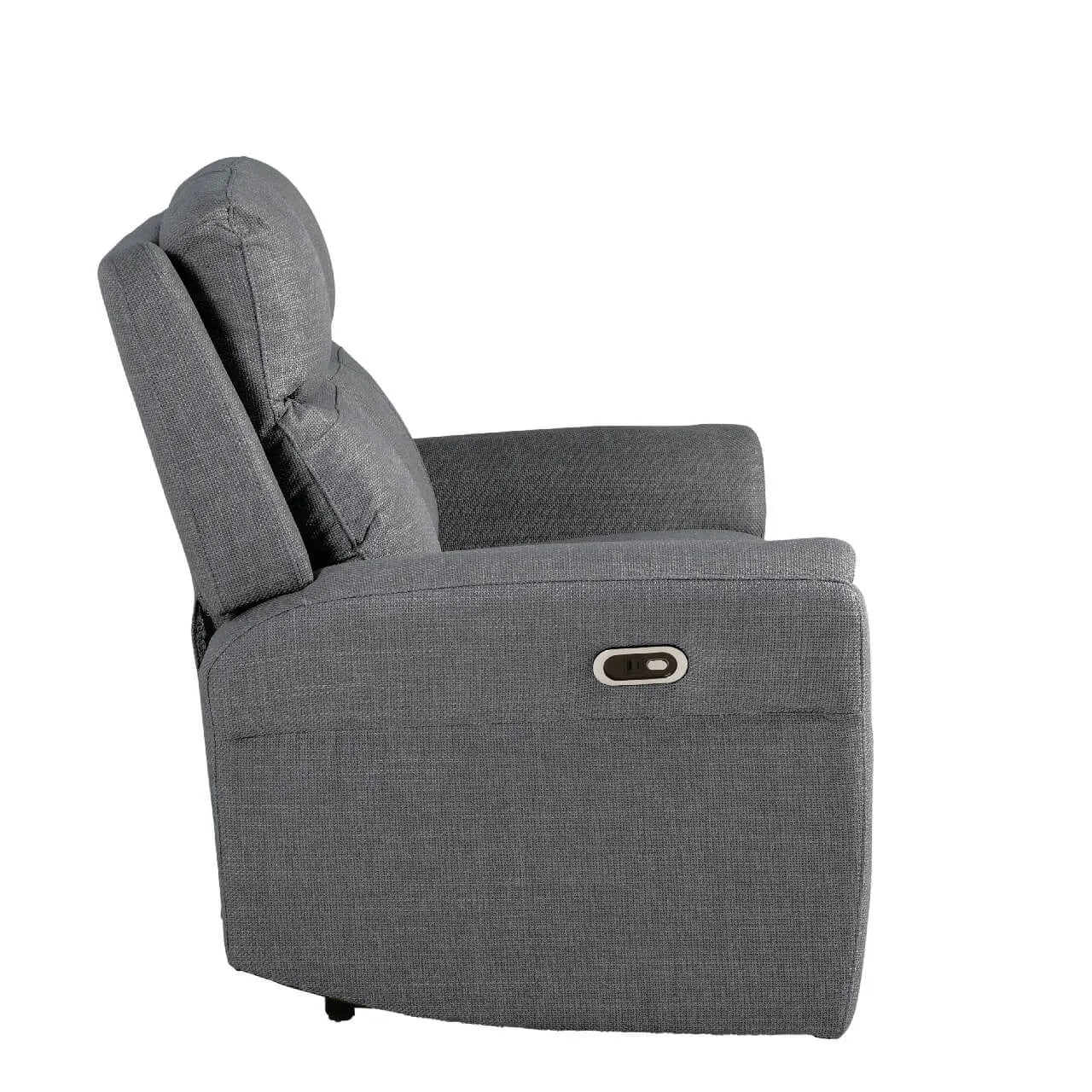 Dylan Charcoal Fabric  Seater Power Recliner Sofa