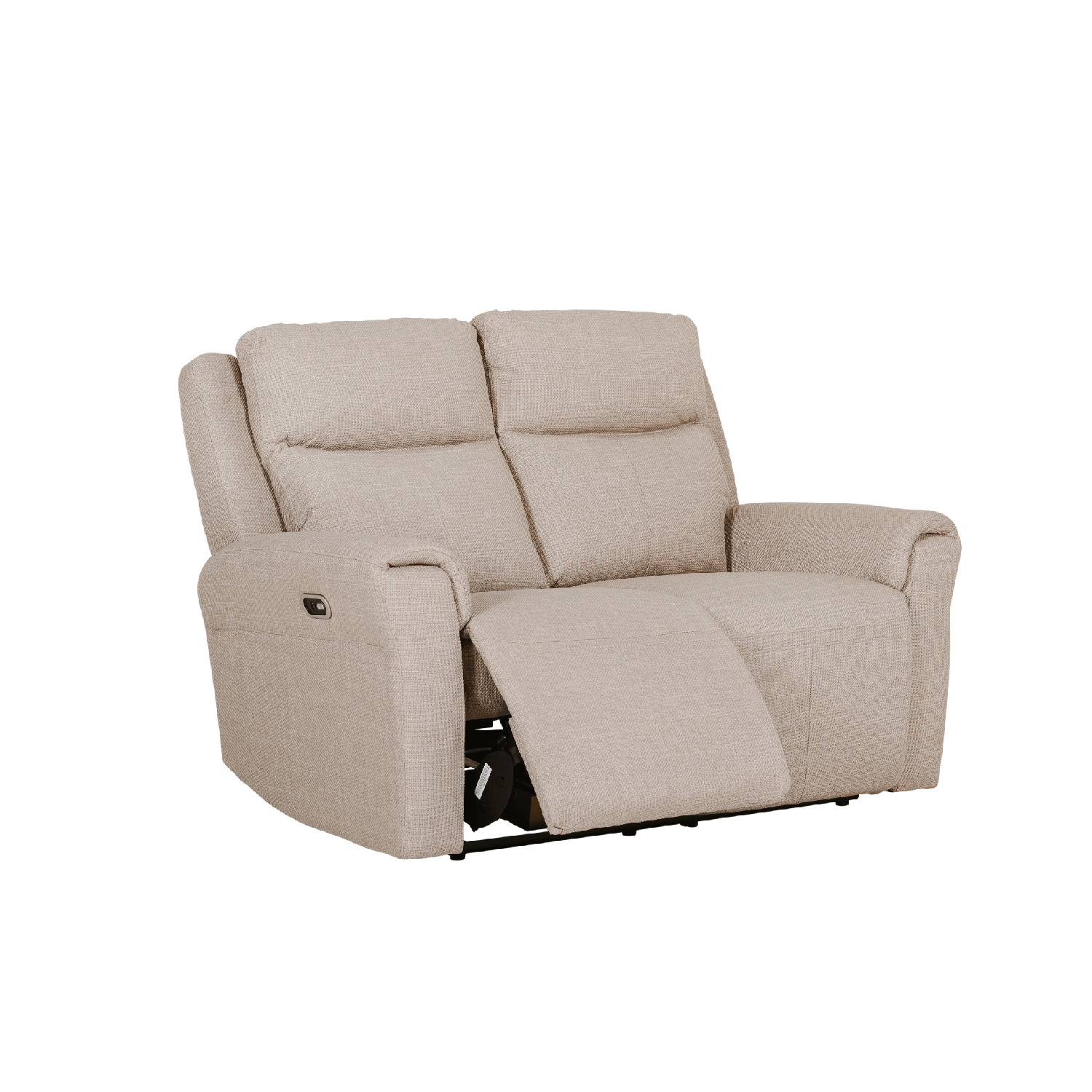 Dylan Mushroom Fabric  Seater Power Recliner Sofa