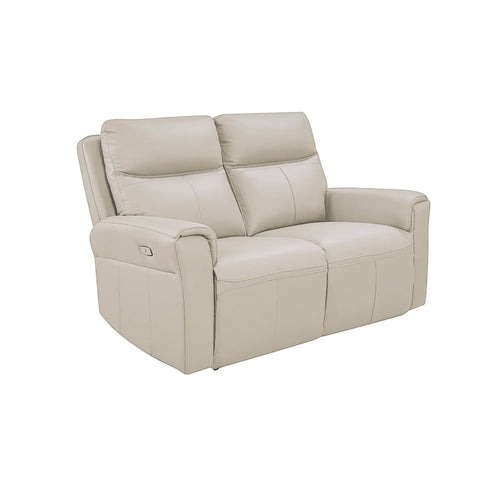 Dylan Stone Leather 2 Seater Electric Recliner Sofa 