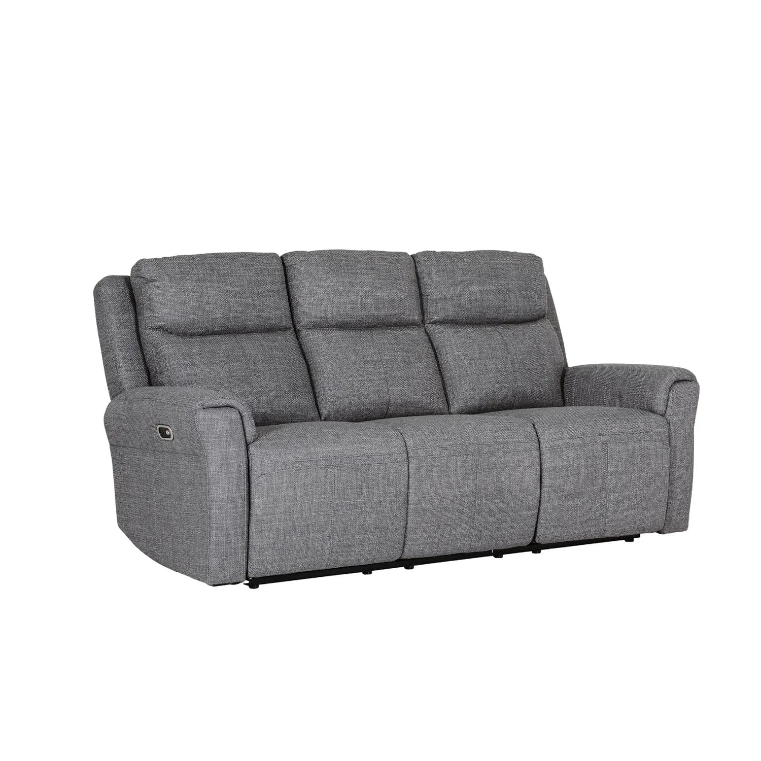 Dylan Charcoal Fabric 3 Seater Power Recliner Sofa