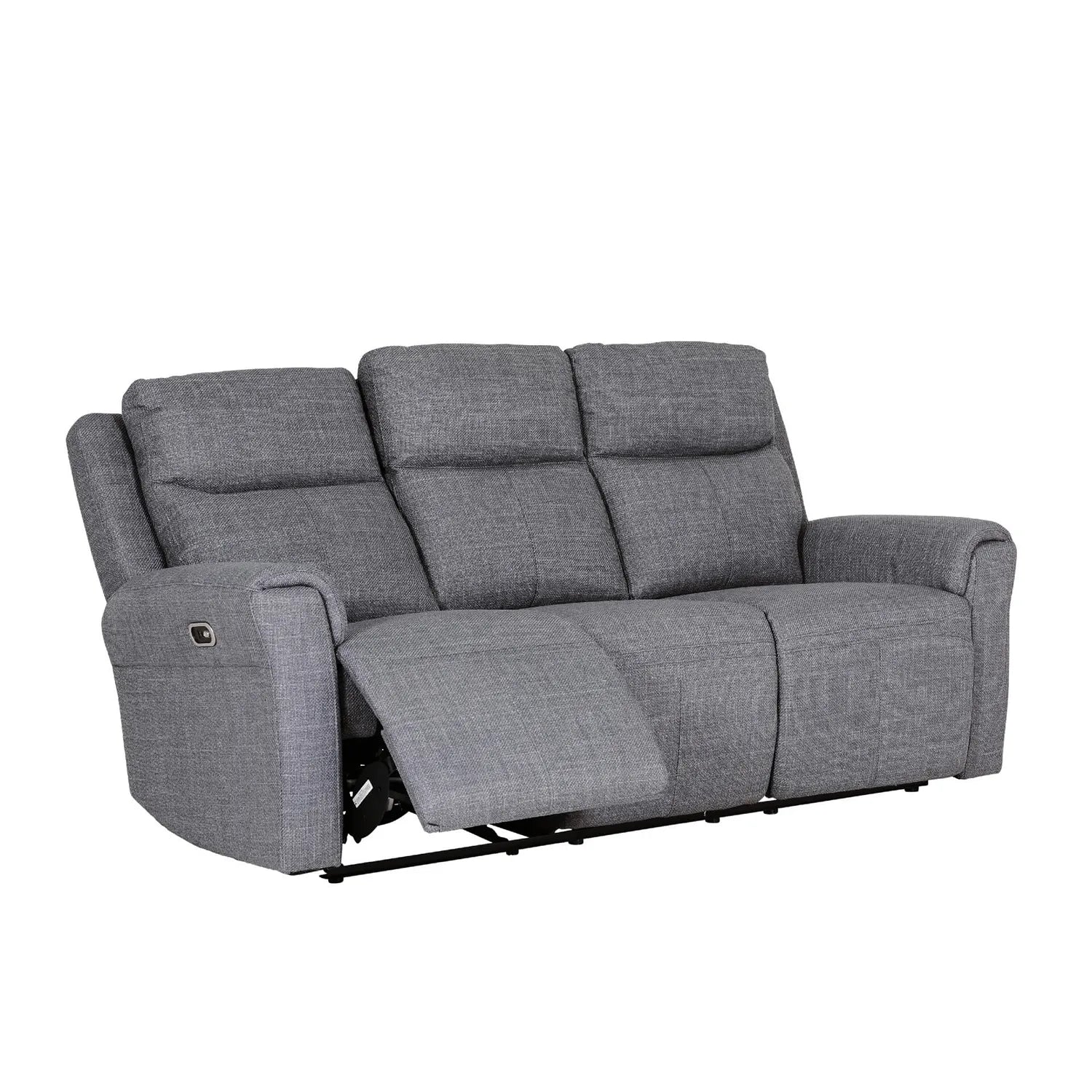 Dylan Charcoal Fabric 3 Seater Power Recliner Sofa