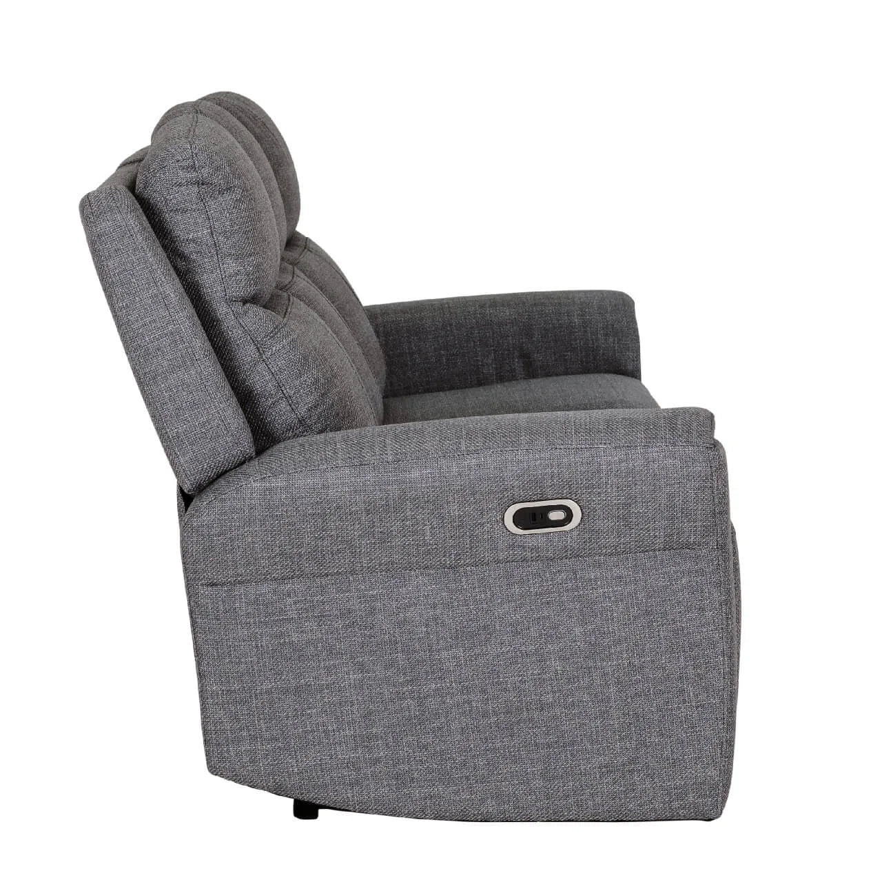 Dylan Charcoal Fabric  Seater Power Recliner Sofa