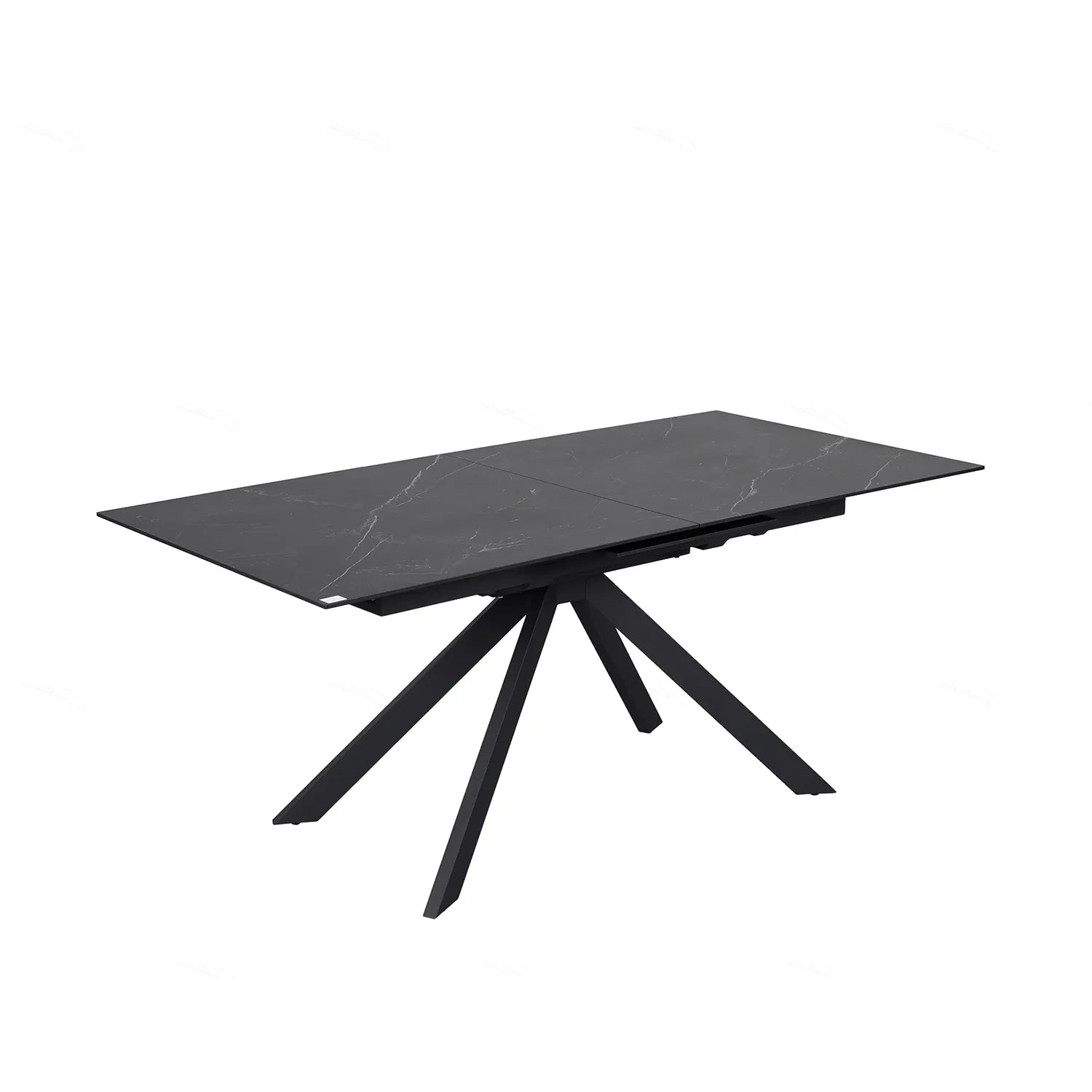 Russo Black Ceramic Extending Dining Table