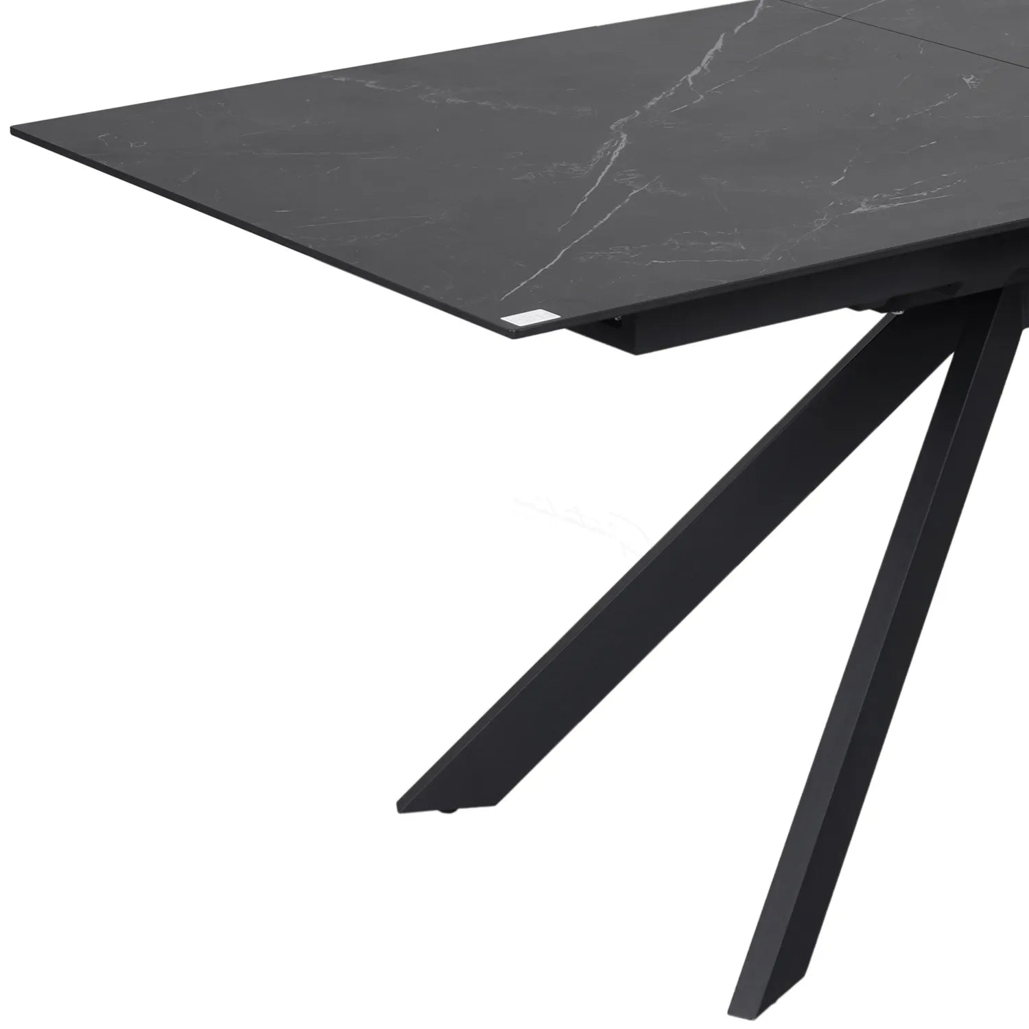 Russo Black Ceramic Extending Dining Table