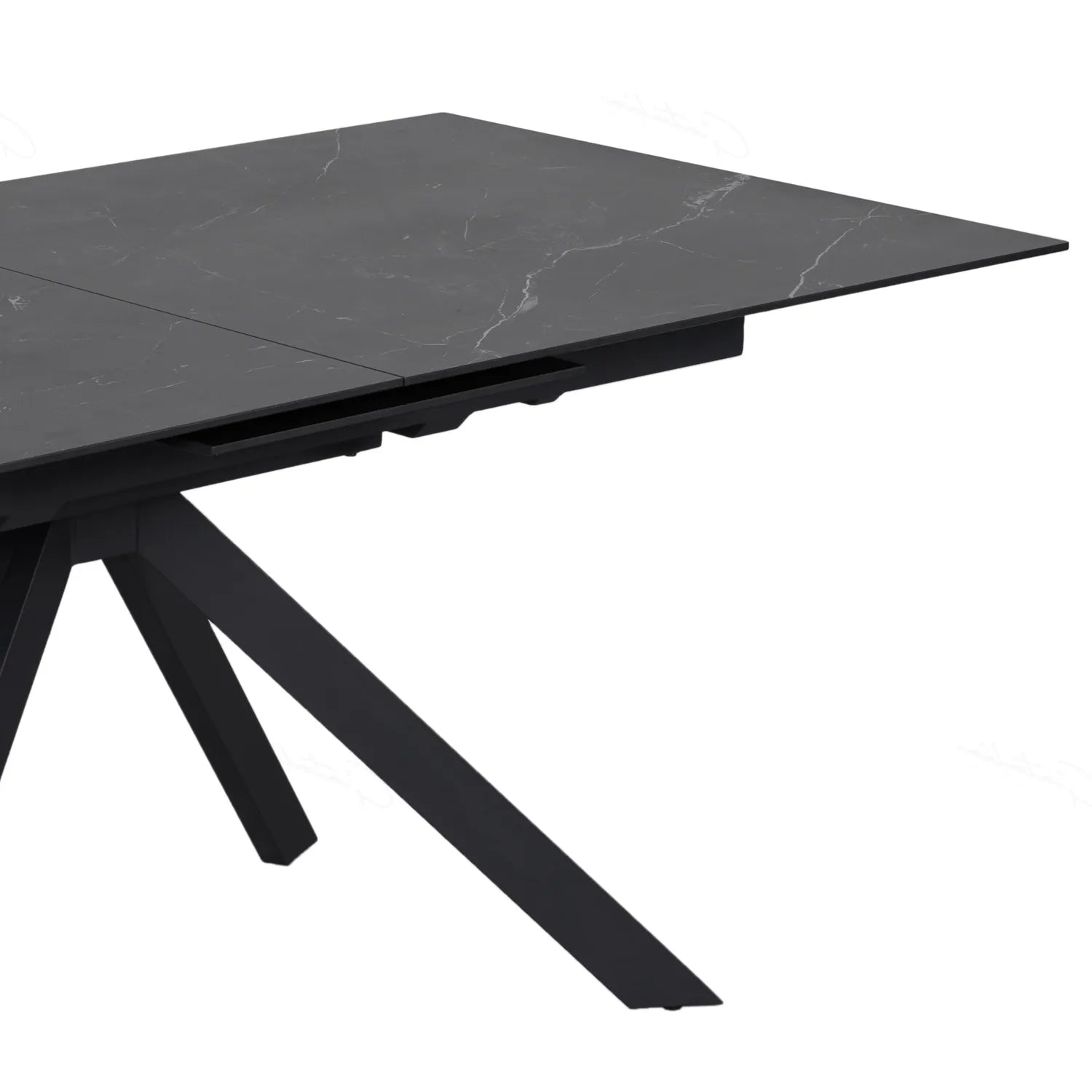 Russo Black Ceramic Extending Dining Table