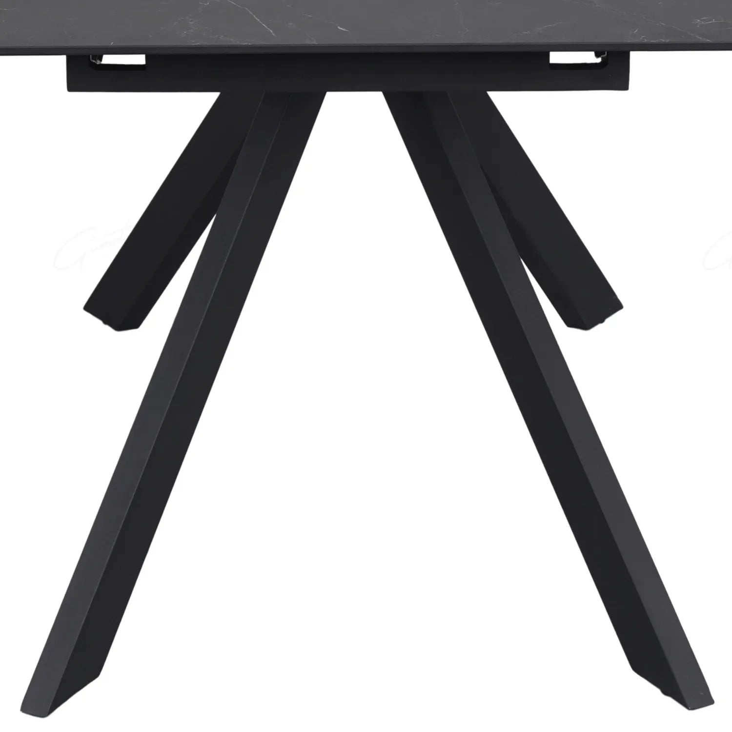 Russo Black Ceramic Extending Dining Table