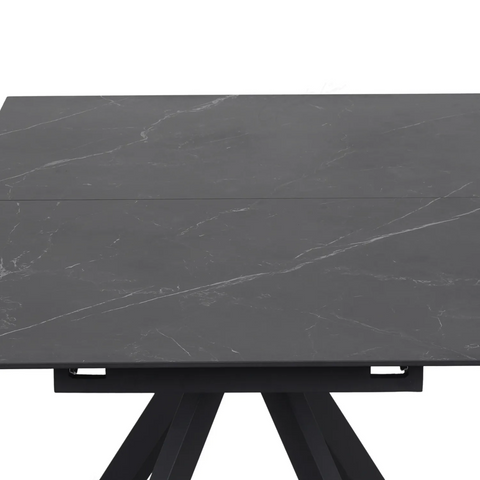 Russo Black Ceramic Extending Dining Table - Table Top