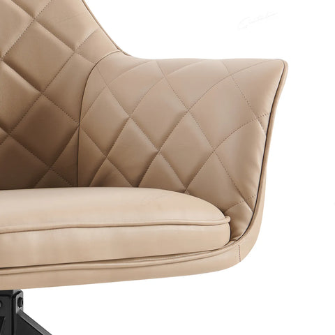 Russo Mink PU Leather Swivel Chair