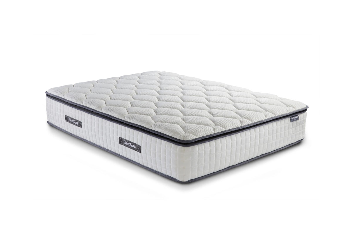 SleepSoul Bliss 800 Pocket Memory Pillow Top Mattress – Experience unparalleled comfort with three layers of plush foam, anti-roll technology, and 800 individual pocket springs. Elevate your sleep to pure bliss. Available in Single, Double, King, and Super King Size. - Main