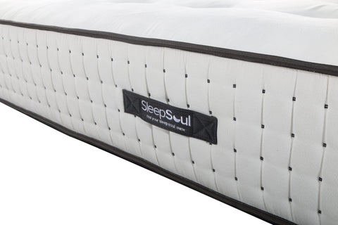 SleepSoul Harmony 1000 Pocket Sprung Tufted Mattress, Experience supreme comfort with memory foam, convoluted foam, and 1000 pocket springs. Size, Single, Double, King and Super King or Small Double. 10-year warranty - Depth 2