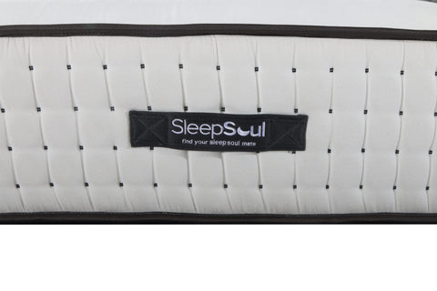 SleepSoul Harmony 1000 Pocket Sprung Tufted Mattress, Experience supreme comfort with memory foam, convoluted foam, and 1000 pocket springs. Size, Single, Double, King and Super King or Small Double. 10-year warranty - Mattress Handles