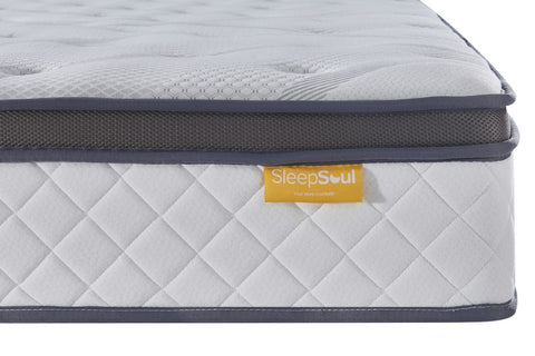 SleepSoul Heaven Mattress – A plush and supportive haven for a restful night's sleep, featuring 1000 pocket springs, coolgel layer, and a luxurious euro top. Endorsed by Which? as a Best Buy. Backed by a 10-year warranty for lasting comfort. Available Size, Single Mattress, Double Mattress, King Mattress, Super King Mattress, Box Up Mattress - 011