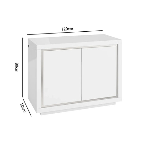 Salerno 2 Door High Gloss Sideboard