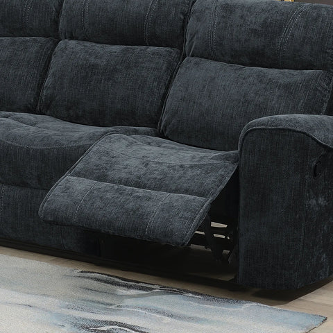 Salford Dark Grey Fabric Manual Recliner Sofa Collection