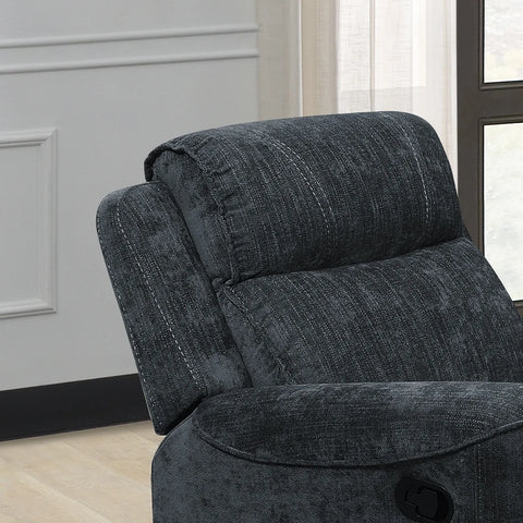 Salford Light Grey Fabric Manual Recliner Armchair