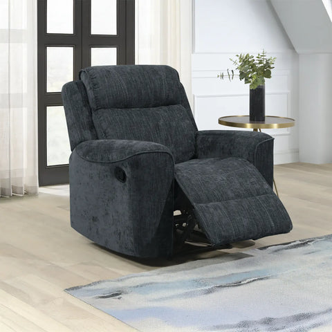 Salford Dark Grey Fabric Manual Recliner Sofa Collection