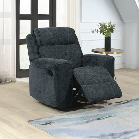 Salford Light Grey Fabric Manual Recliner Armchair