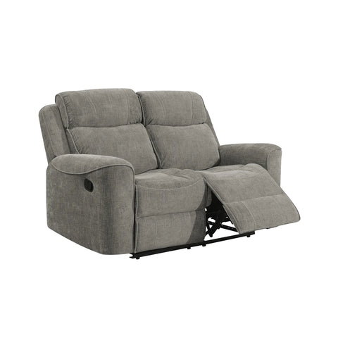 Salford Light Grey Fabric Manual Recliner Sofa Collection