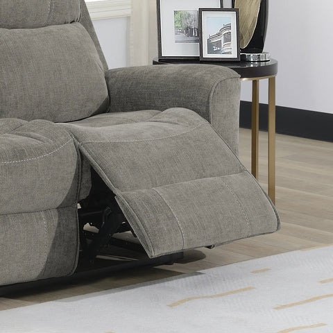 Salford Light Grey Fabric Manual Recliner Sofa Collection