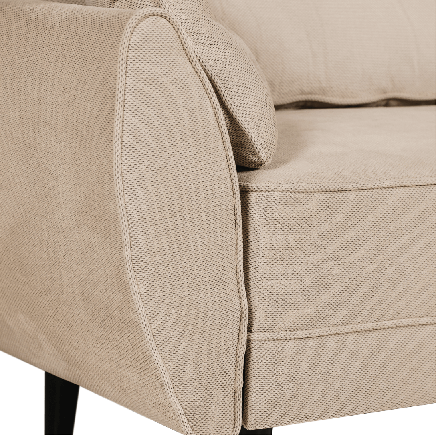 Salina Cream Fabric Click Clack Sofa Bed